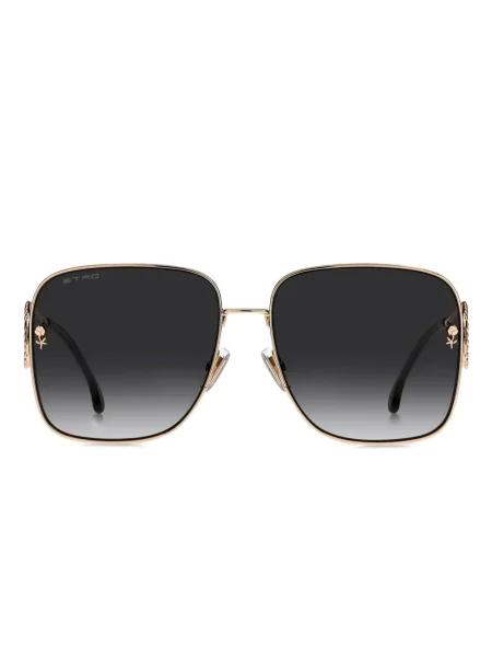 Ochelari de soare Etro cu model paisley auriu