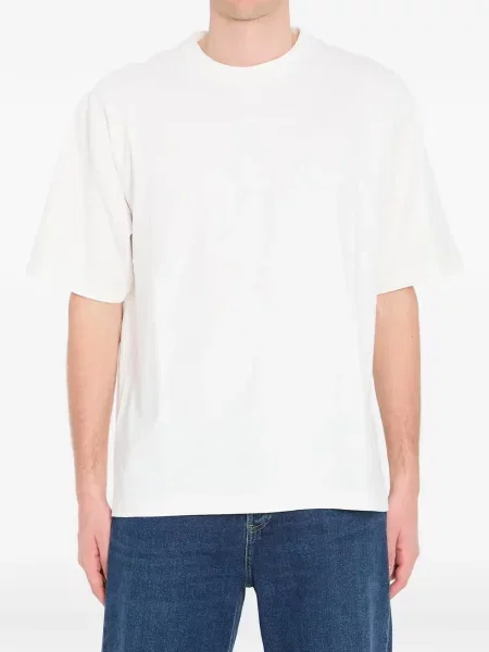 Tricou The Row cu nervuri alb
