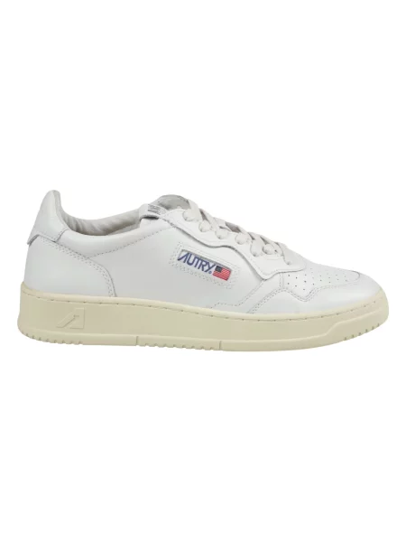 Sneakers Autry Medalist Low Man Leat/ Leat Wht/ Wht EUR 41 białe