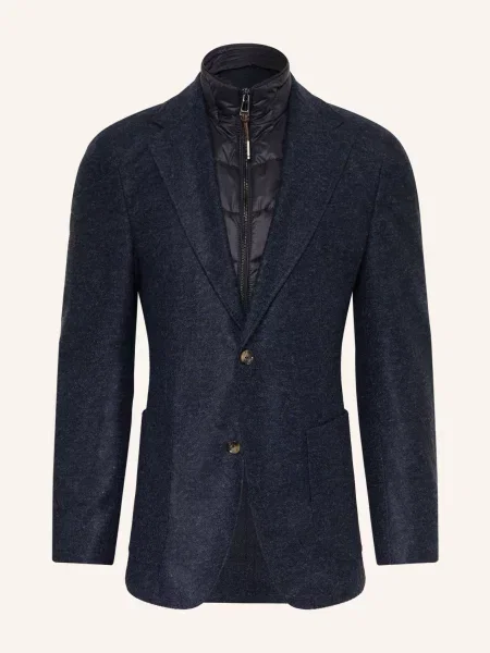 Windsor. Žerzejové Sako Extra Slim Fit S Odnímatelným Lemem tmavě modrá