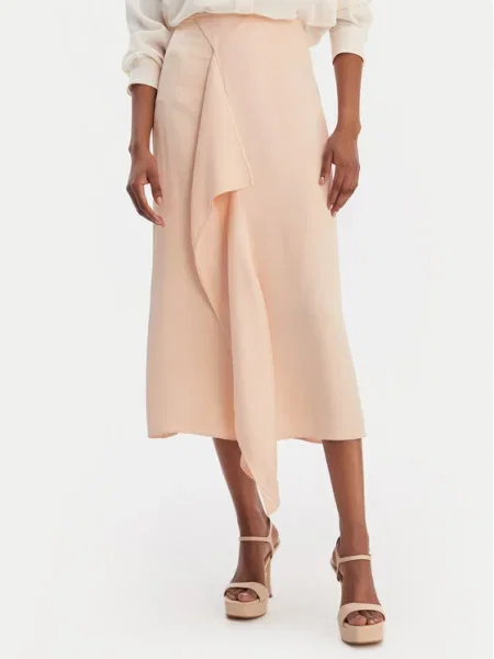 BOSS Fustă midi Vemuth roz