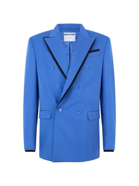 Sacou Moschino cu două rânduri de nasturi albastru