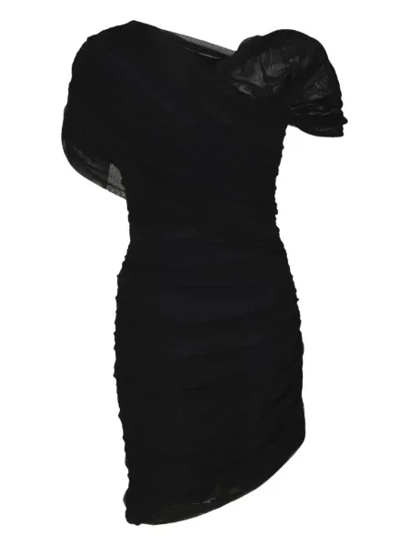 Rochie mini Chiara Boni La Petite Robe drapată de costum negru
