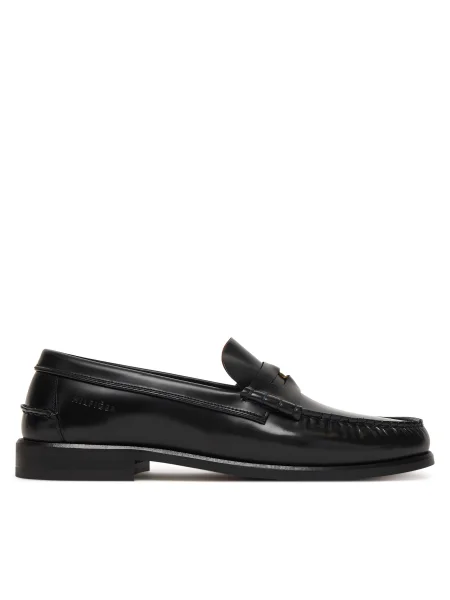 Mocasini Tommy Hilfiger Hilfiger Penny Patent Lth Loafer Bleumarin albastru