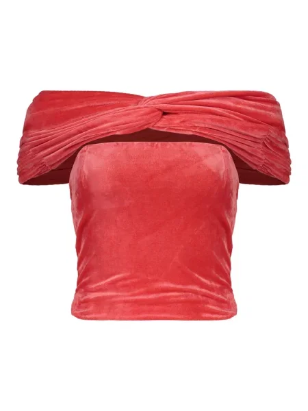 Bluzka Alberta Ferretti elegancka czerwona