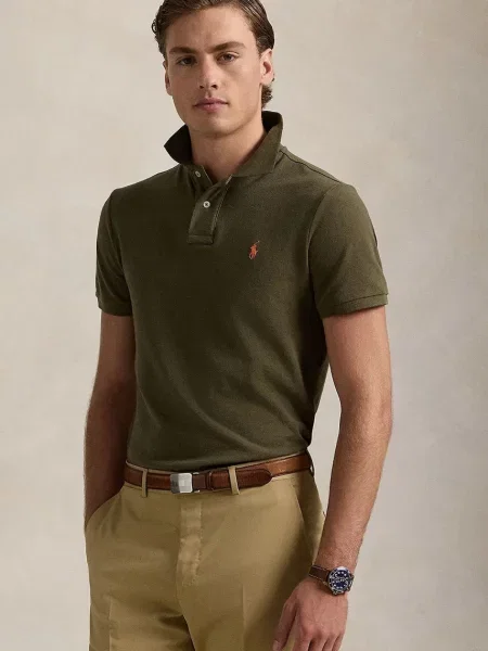 Polo Ralph Lauren Tricou polo închis verde
