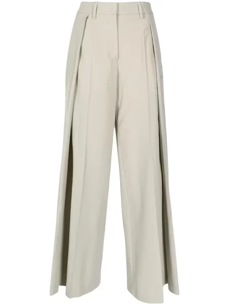 Pantaloni Off-white plisate alb