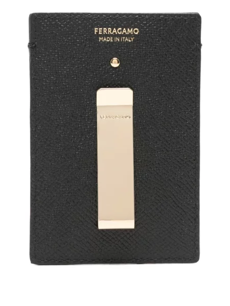Portofel Ferragamo cu autograf negru