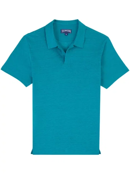 Tricou polo Vilebrequin cu broderie de in verde
