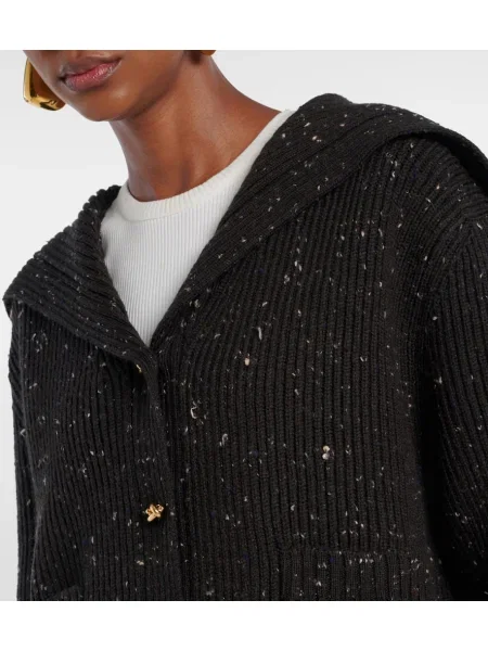 Cardigan Bottega Veneta de lână maro