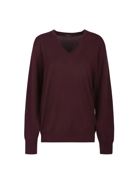 Sweter Canessa z kaszmiru fioletowy
