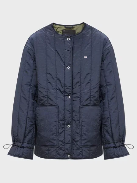 Стеганая джинсовая куртка Tommy Jeans синяя