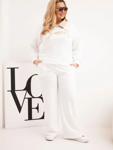 Pantaloni Kesi Włoski alb