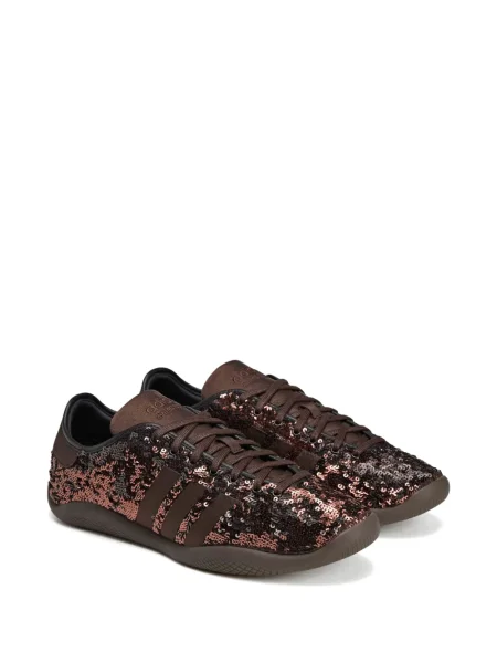 Geacă Adidas cu dungi cu paiete maro