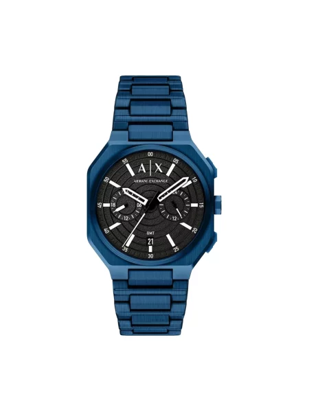 Armani Exchange zegarek Beat niebieski
