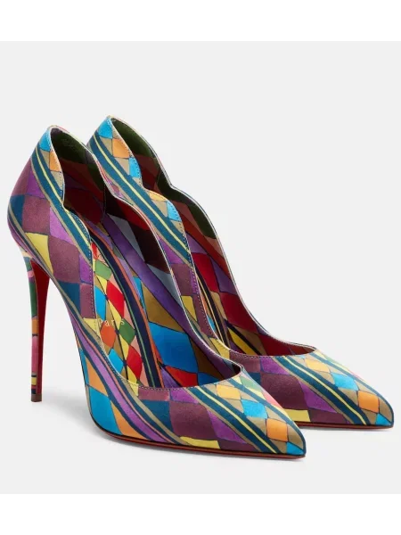 Pantofi cu toc Christian Louboutin din satin