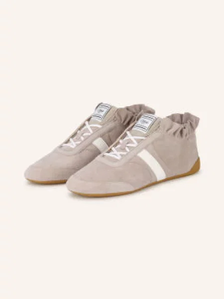 Chloé Sneakersy Chloé Kick taupe grey šedé