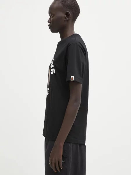 A Bathing Ape tricou din College negru