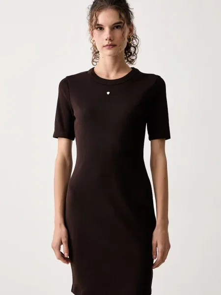 Armani Exchange rochie maro
