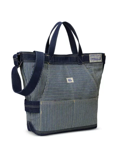 Ριγέ τσάντα Ralph Lauren Rrl μπλε