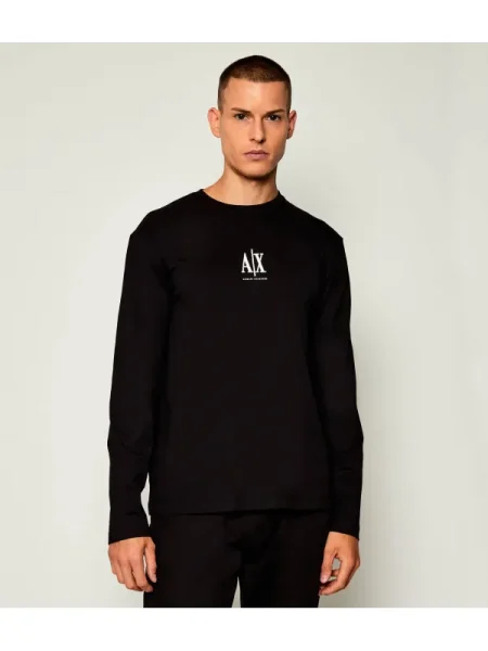Tricou mânecă lungă Armani Exchange negru