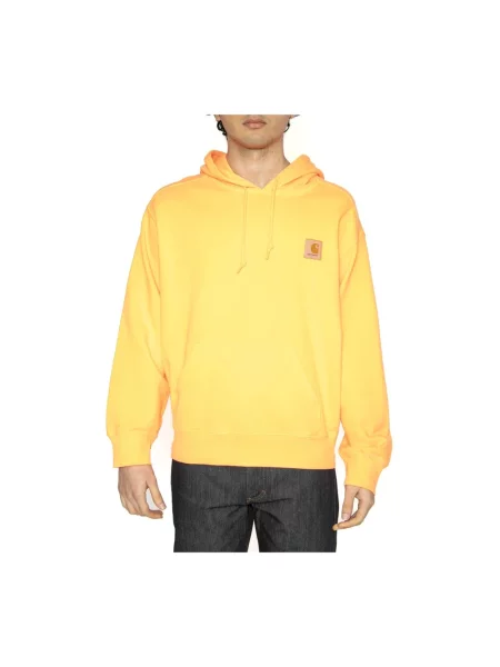 Bluza z kapturem Carhartt Wip pomarańczowa