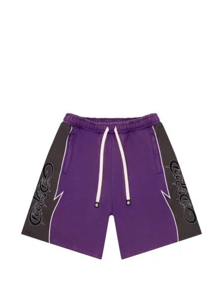 Pantaloni scurți Godspeed cu imagine violet