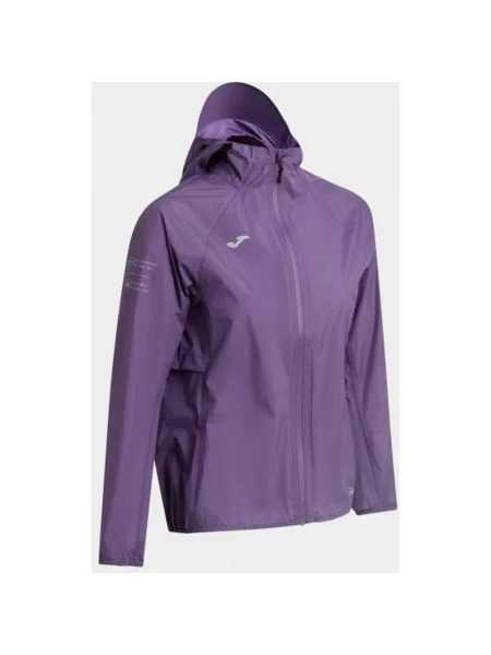 Kurtka z kapturem Joma Trail London S fioletowy