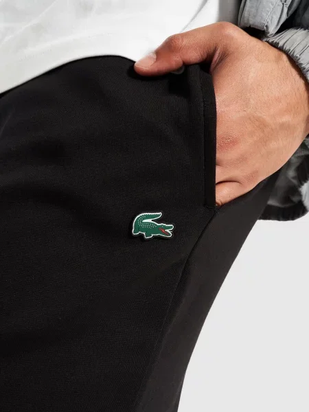 Lacoste Spodnie Dbl Knit Black czarne