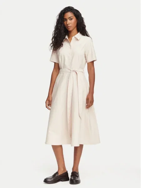 Košilové šaty Beverly Hills Polo Club béžové