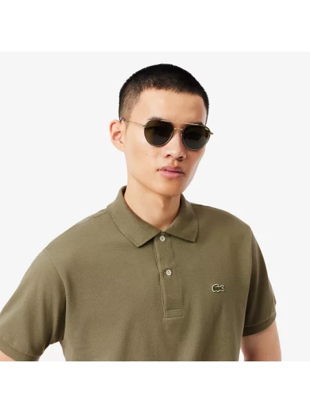 Поло Lacoste зеленое