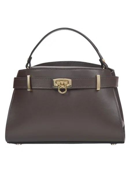 Listonoszka Estro skórzana brązowa