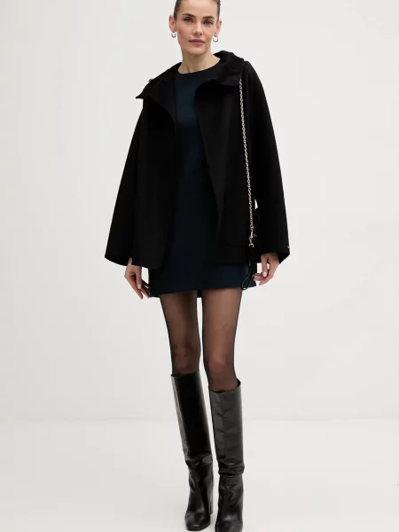 Tommy Hilfiger sukienka mini rozkloszowana granatowy