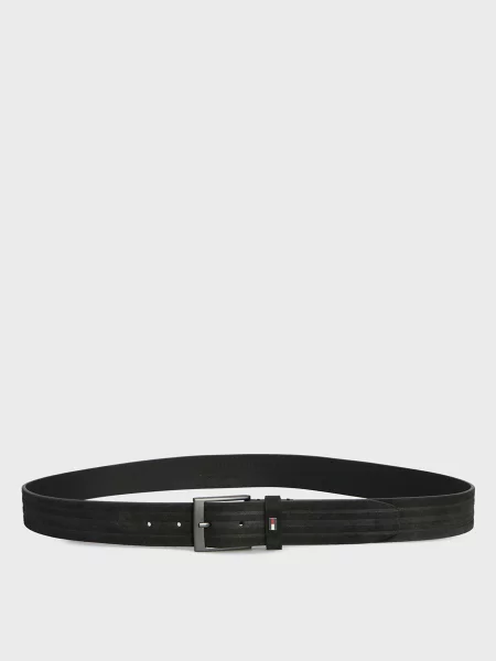 Ремень Tommy Hilfiger из нубука черный