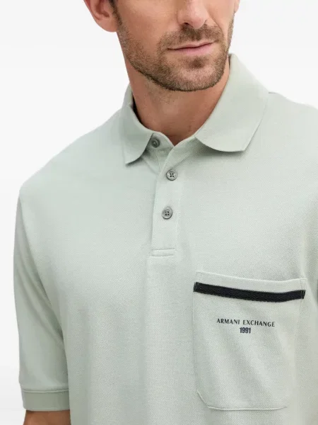 Pólóing Armani Exchange nyomtatás zöld