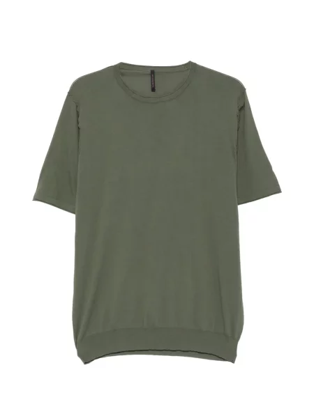Scurt tricou Jeordie's cu decolteu rotund verde