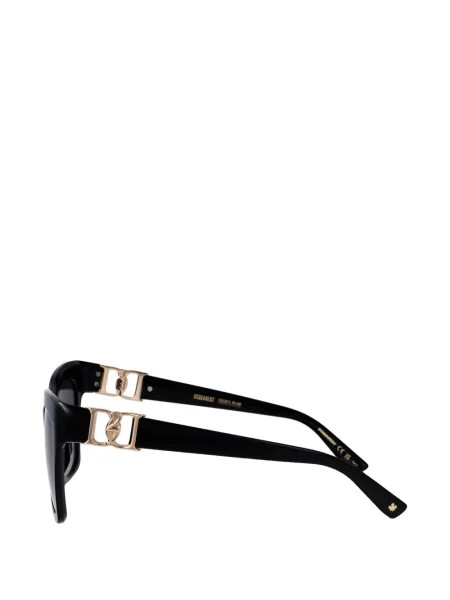 Ochelari de soare pătrați Dsquared2 Eyewear cu autograf negru