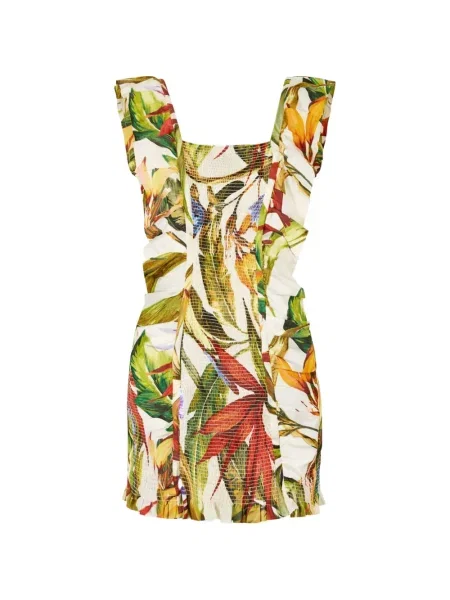 Rochie mini Farm Rio de costum alb