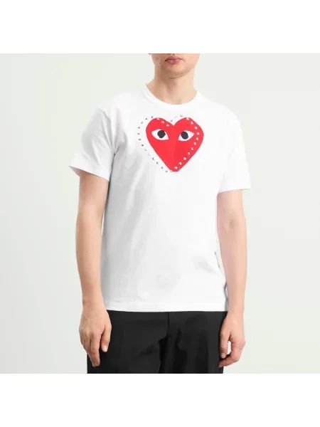 Koszulka Comme Des Garcons Play biała