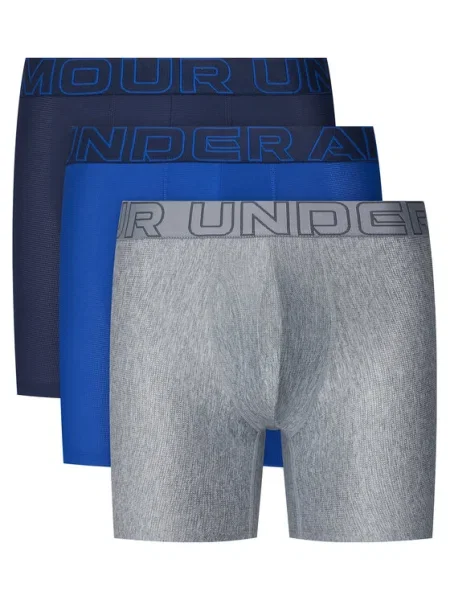 Under Armour Set 3 perechi de boxeri Ua Perf Tech Colorat gri