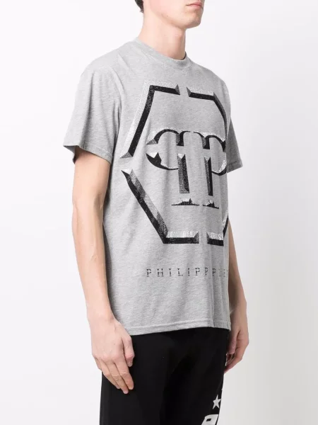 Tričko Philipp Plein šedé