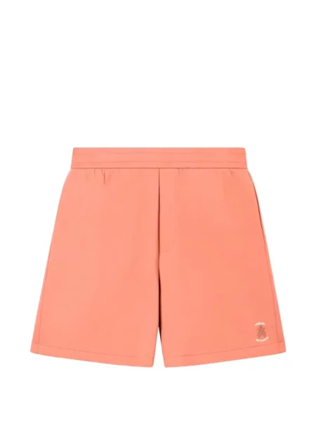 Pantaloni scurți Armani Exchange cu autograf portocaliu