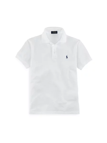Koszulka polo Polo Ralph Lauren z siateczką biała