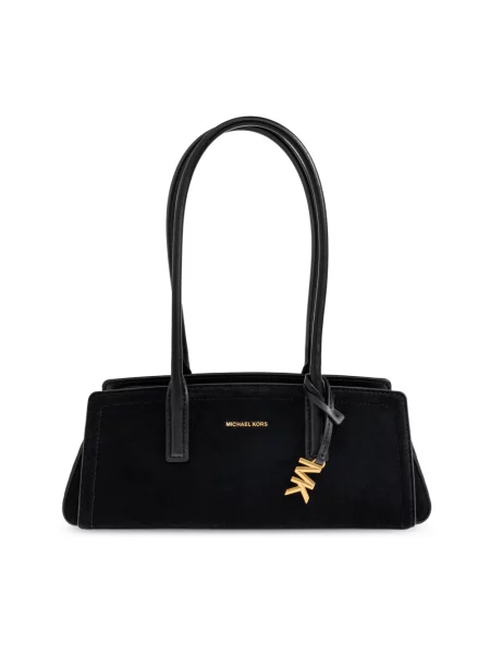 MICHAEL Michael Kors torebka bagietka zamszowa LAILA czarna