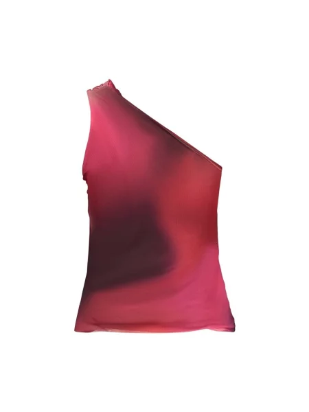 Top Desigual asimetric roz