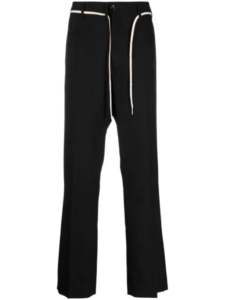 Vlněné kalhoty Marni černé