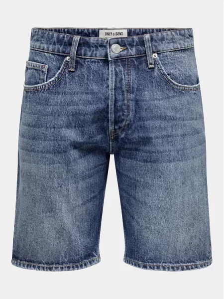 Jeans kratke hlače Only & Sons modra