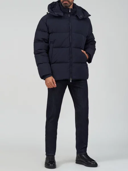 Пуховик Emporio Armani синій