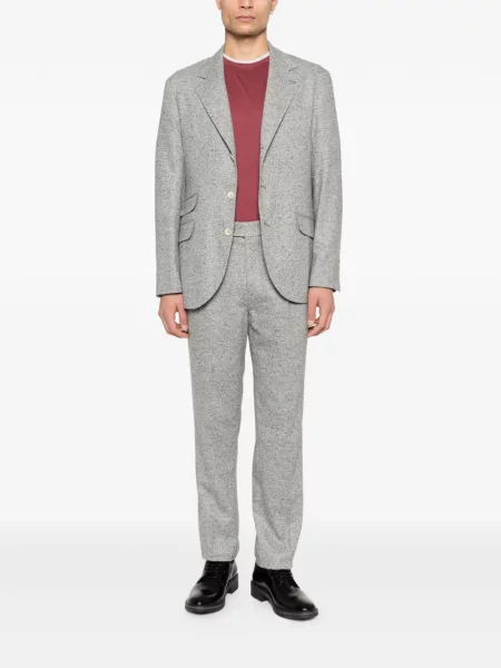Tricou Brunello Cucinelli cu decolteu rotund roșu
