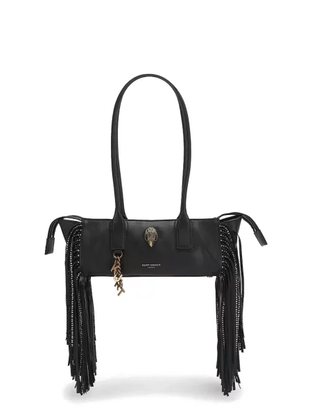 Kurt Geiger London baguette kabelka kožená Sloane černá